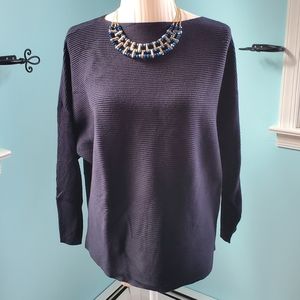 NWT Vince Camuto black ribbed batwing sweater